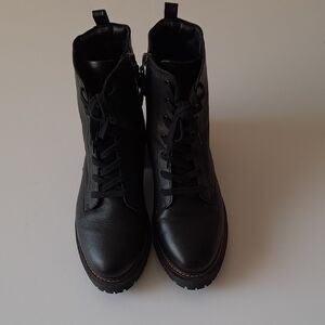 Hush Puppies Black Combat Boots